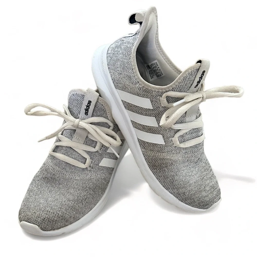 Adidas Womens Cloudfoam Pure 2.0 H04756 Gray Running Shoes Sneakers Size 9.5